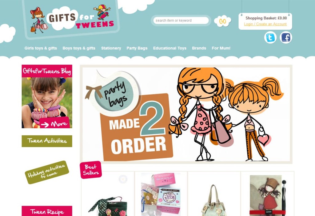 Gifts for Tweens Homepage Image